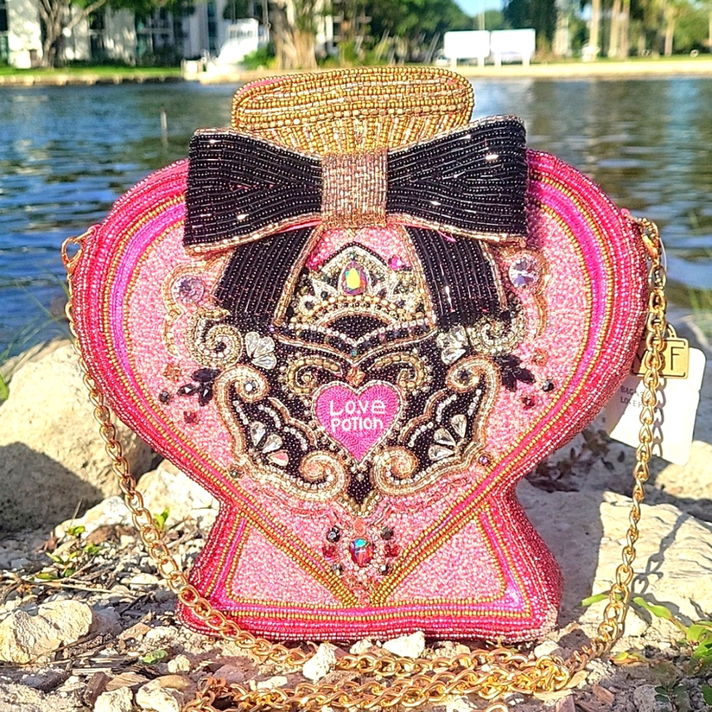 Mary frances love potion bottle crossbody